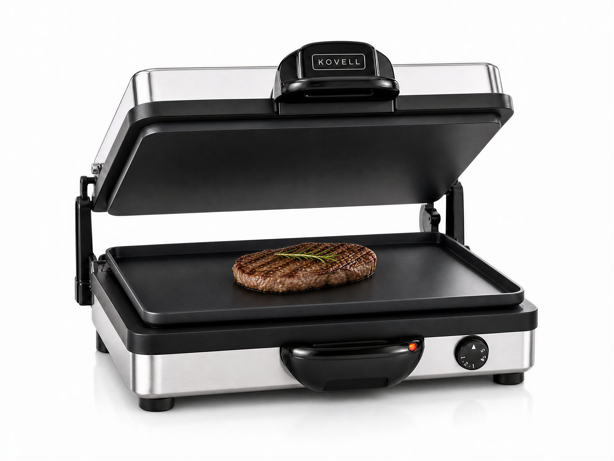 KOVELL Grillmaster – geöffnet mit Steak